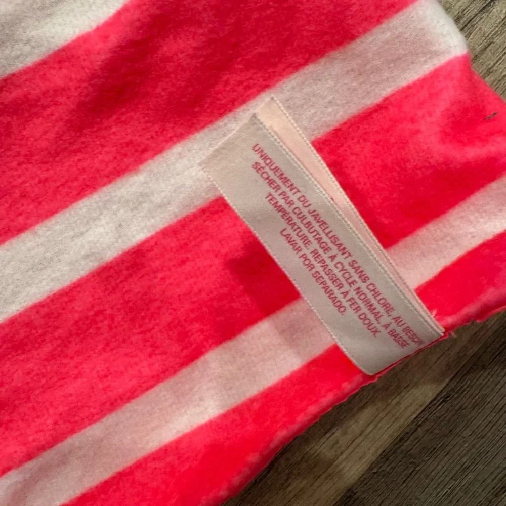 Victoria's Secret Pink, Yellow and Orange Striped Beach Blanket